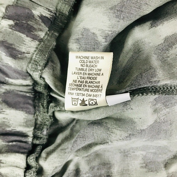 Cloth & Stone Women's XS Jumpsuit Gray Ikat Spotted Belted Surplice NWOT BG27 - Picture 5 of 6